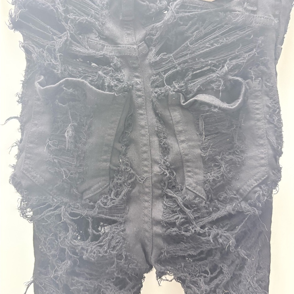 Aphrodite Charcoal Distressed Denim Sz 30 Brand New - Picture 9 of 15